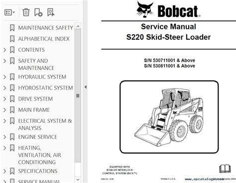 s220 skid steer|bobcat s220 service manual.